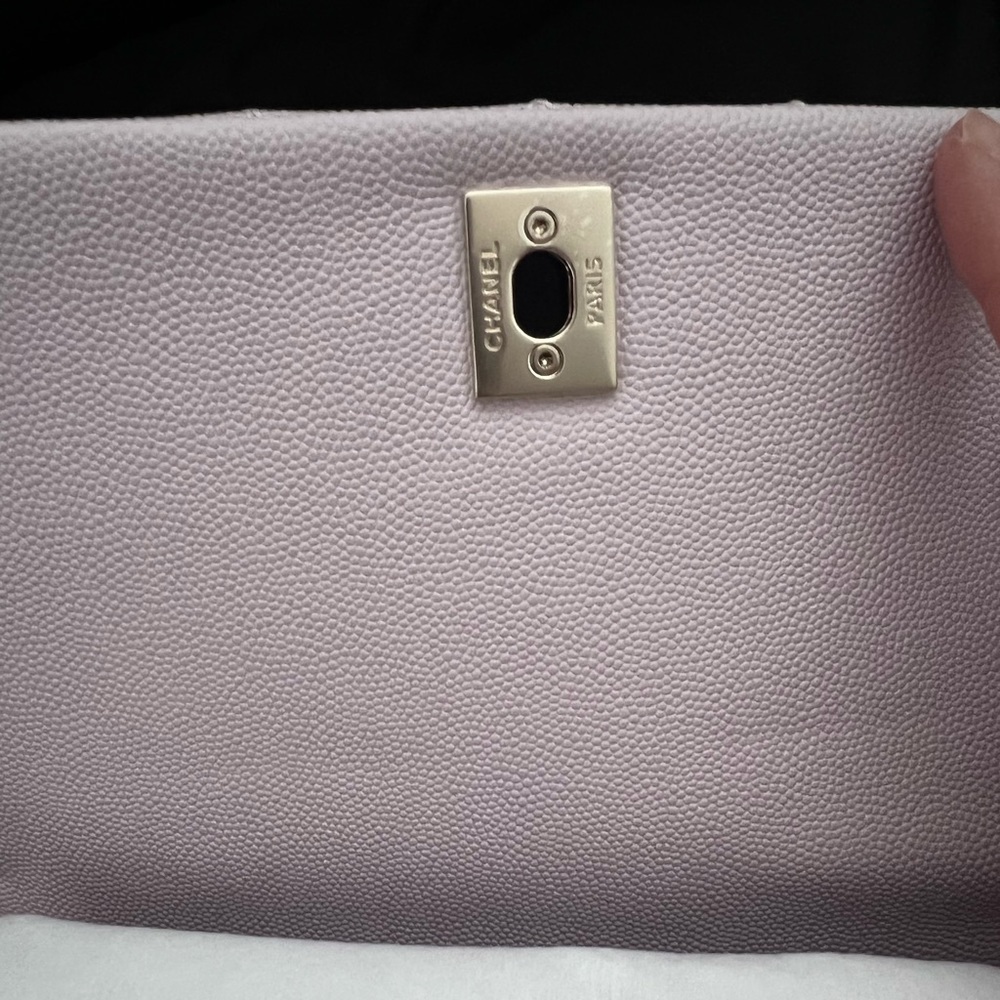 RARE 20A 2020 Chanel lilac small coco top handle pink shoulder bag - Picture 10 of 15